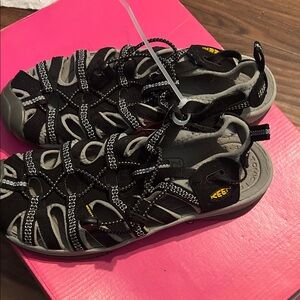 Keen Kids Black and Gray Closed-Toe Water Sandals